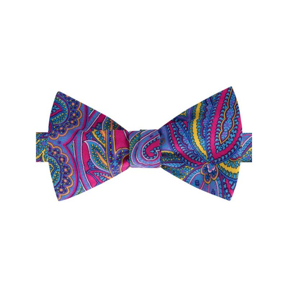 TOMMY HILFIGER Mens Pink Paisley To-Tie Bow Tie